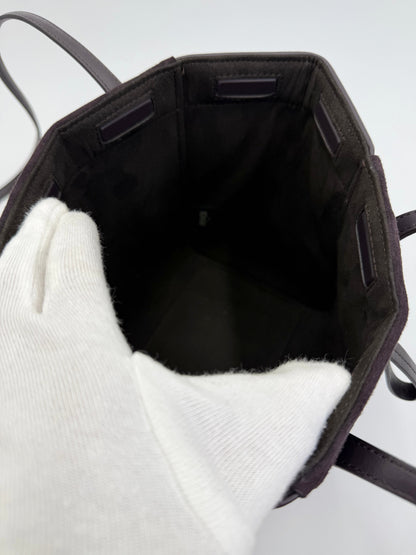 Fendi Borsa Origami Mini in Pelle Viola Melanzana - Pally Vintage Closet