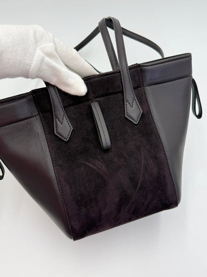 Fendi Borsa Origami Mini in Pelle Viola Melanzana - Pally Vintage Closet