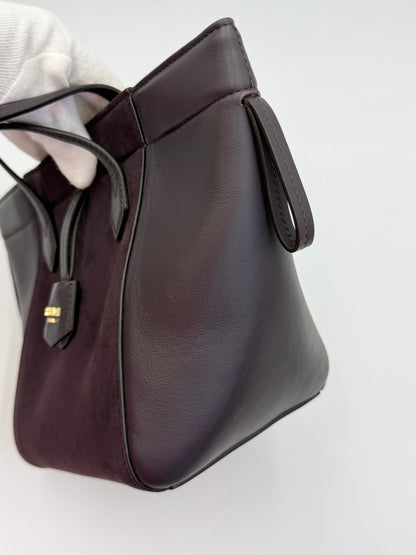 Fendi Borsa Origami Mini in Pelle Viola Melanzana - Pally Vintage Closet