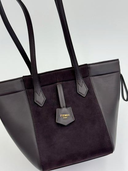 Fendi Borsa Origami Mini in Pelle Viola Melanzana - Pally Vintage Closet