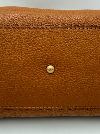 Fendi Borsa Peekaboo Selleria Vintage Grande in Pelle Cuoio Roman - Pally Vintage Closet