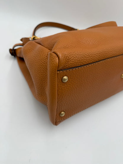 Fendi Borsa Peekaboo Selleria Vintage Grande in Pelle Cuoio Roman - Pally Vintage Closet