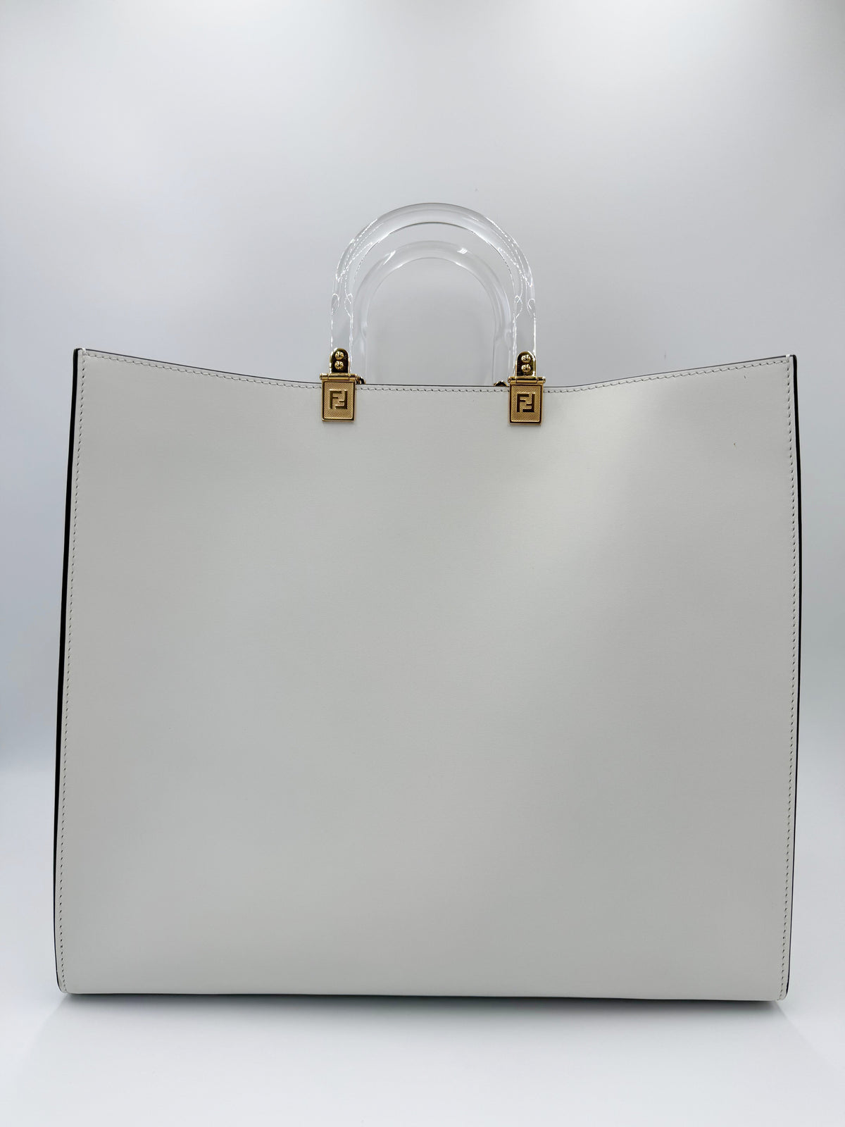 Fendi Borsa Tote Sunshine Pocket Large Bianca - Pally Vintage Closet