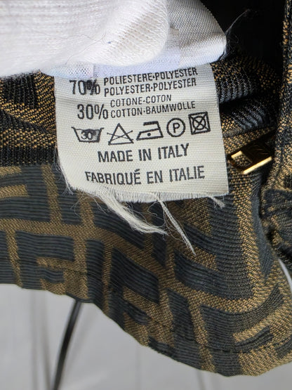 Fendi Jeans Shorts Vintage in Monogram Zucca Marrone - Pally Vintage Closet