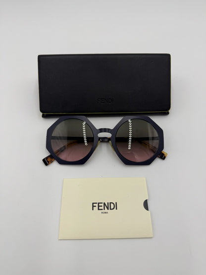 Fendi-Occhiali-da-Sole-Iridia-Design-Ottagonale-Viola-Scuro-70314550395204 - Pally Vintage Closet