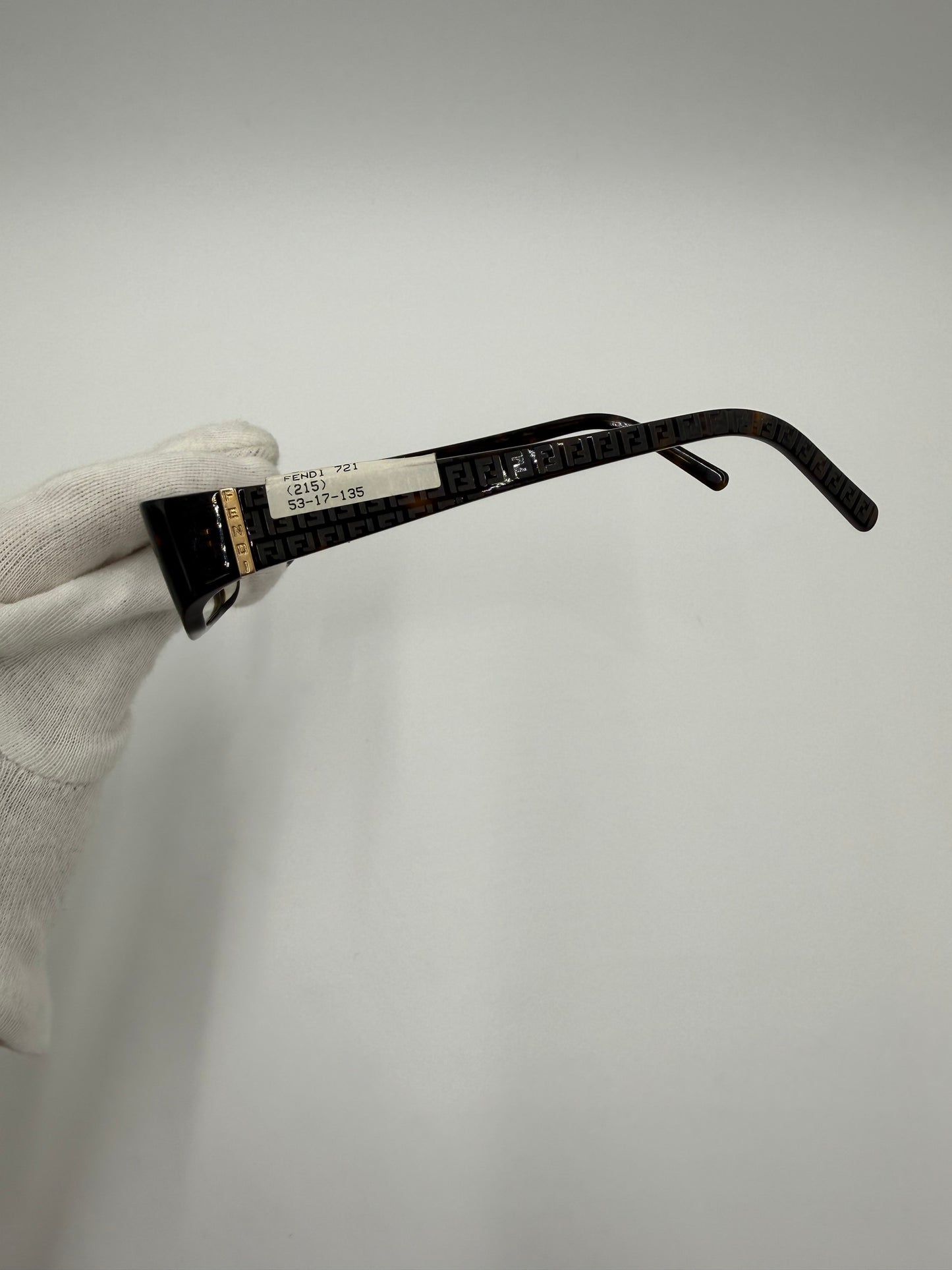 Fendi Occhiali da Vista Vintage Rettangolare Tartaruga e Nero - Pally Vintage Closet
