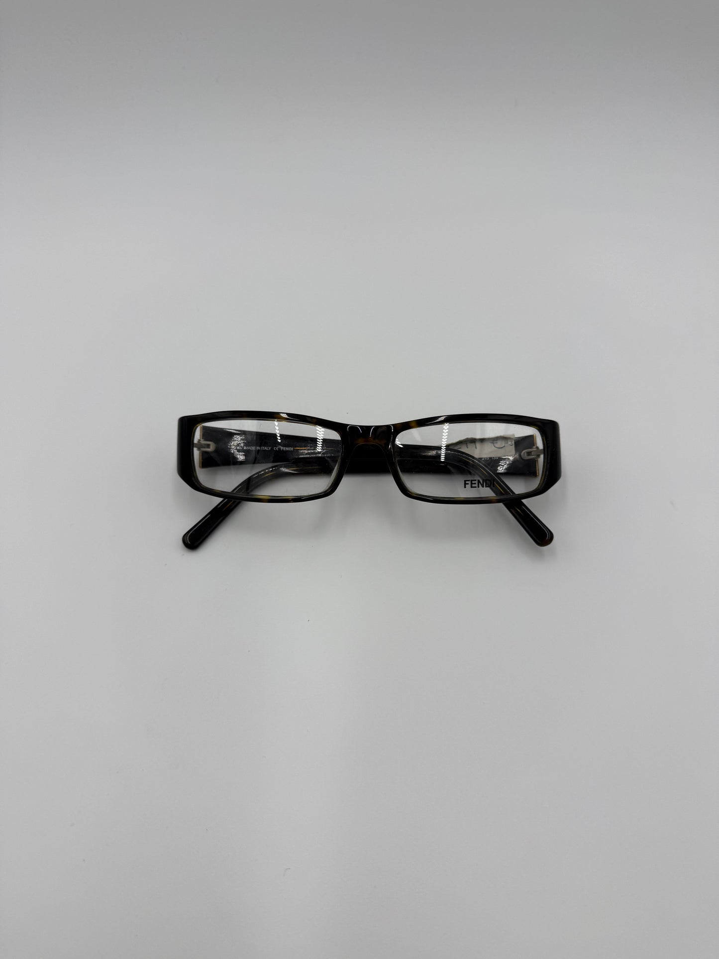 Fendi Occhiali da Vista Vintage Rettangolare Tartaruga e Nero - Pally Vintage Closet