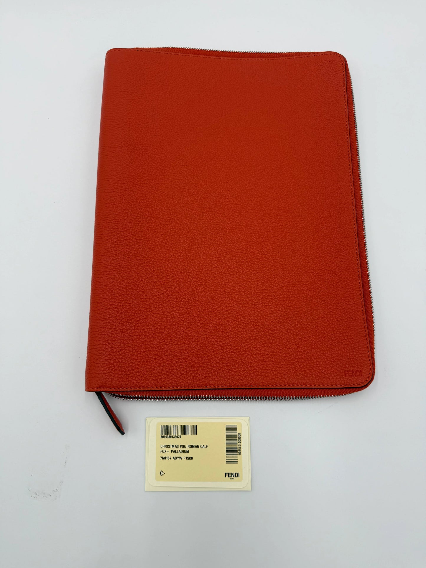 Fendi-Porta-Documenti-e-Porta-Computer-Pelle-Romano-Arancio-70314543481156 - Pally Vintage Closet
