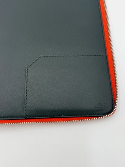 Fendi-Porta-Documenti-e-Porta-Computer-Pelle-Romano-Arancio-70314543513924 - Pally Vintage Closet