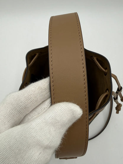 Fendi-Secchiello-Mon-Tresor-Small-in-Tessuto-FF-e-Pelle-Beige-70263876124996 - Pally Vintage Closet