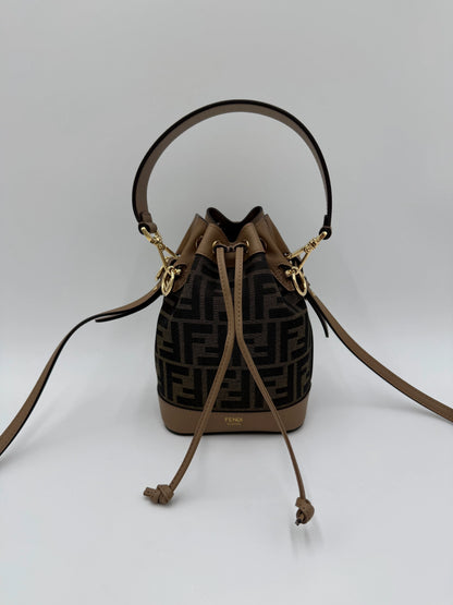 Fendi-Secchiello-Mon-Tresor-Small-in-Tessuto-FF-e-Pelle-Beige-70263876550980 - Pally Vintage Closet
