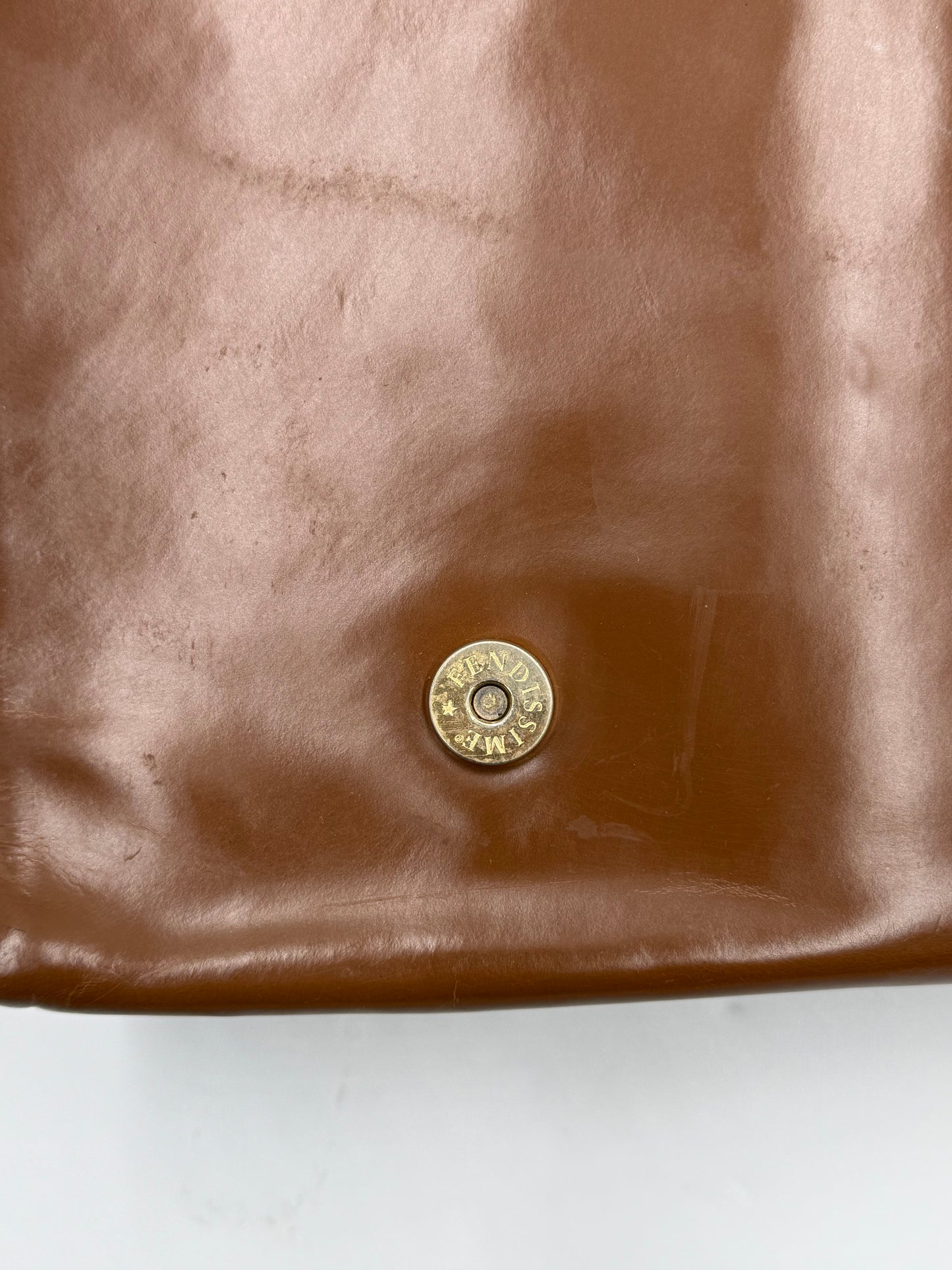 Fendissime by Fendi Borsa Vintage in Pelle Lucida Marrone - Pally Vintage Closet