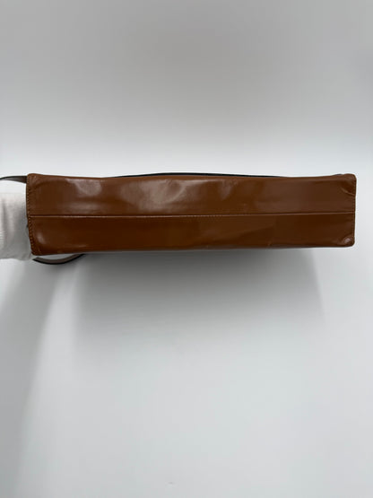 Fendissime by Fendi Borsa Vintage in Pelle Lucida Marrone - Pally Vintage Closet