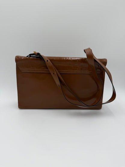 Fendissime by Fendi Borsa Vintage in Pelle Lucida Marrone - Pally Vintage Closet