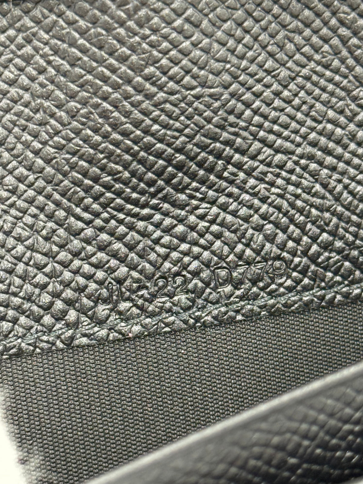 Ferragamo Gancini Long Wallet in Black Textured Leather