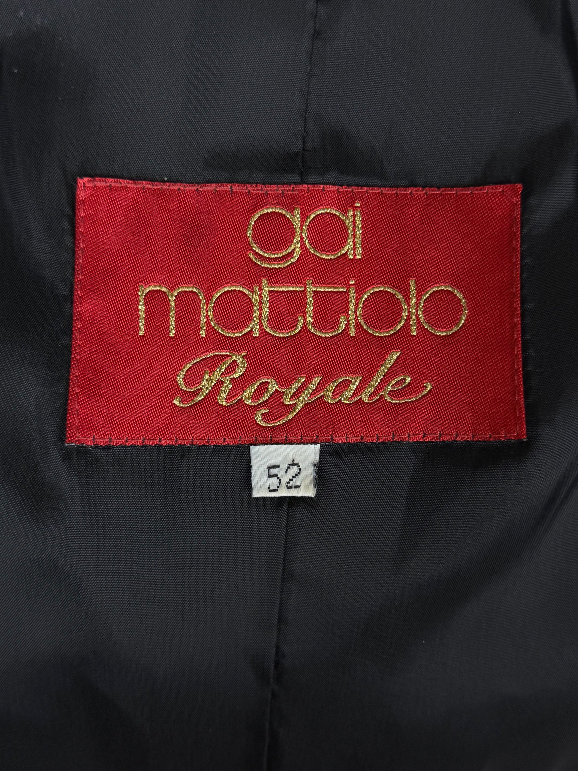 Gai Mattiolo Giacca Vintage Royale Alta Sartoria Italiana Nera - Pally Vintage Closet