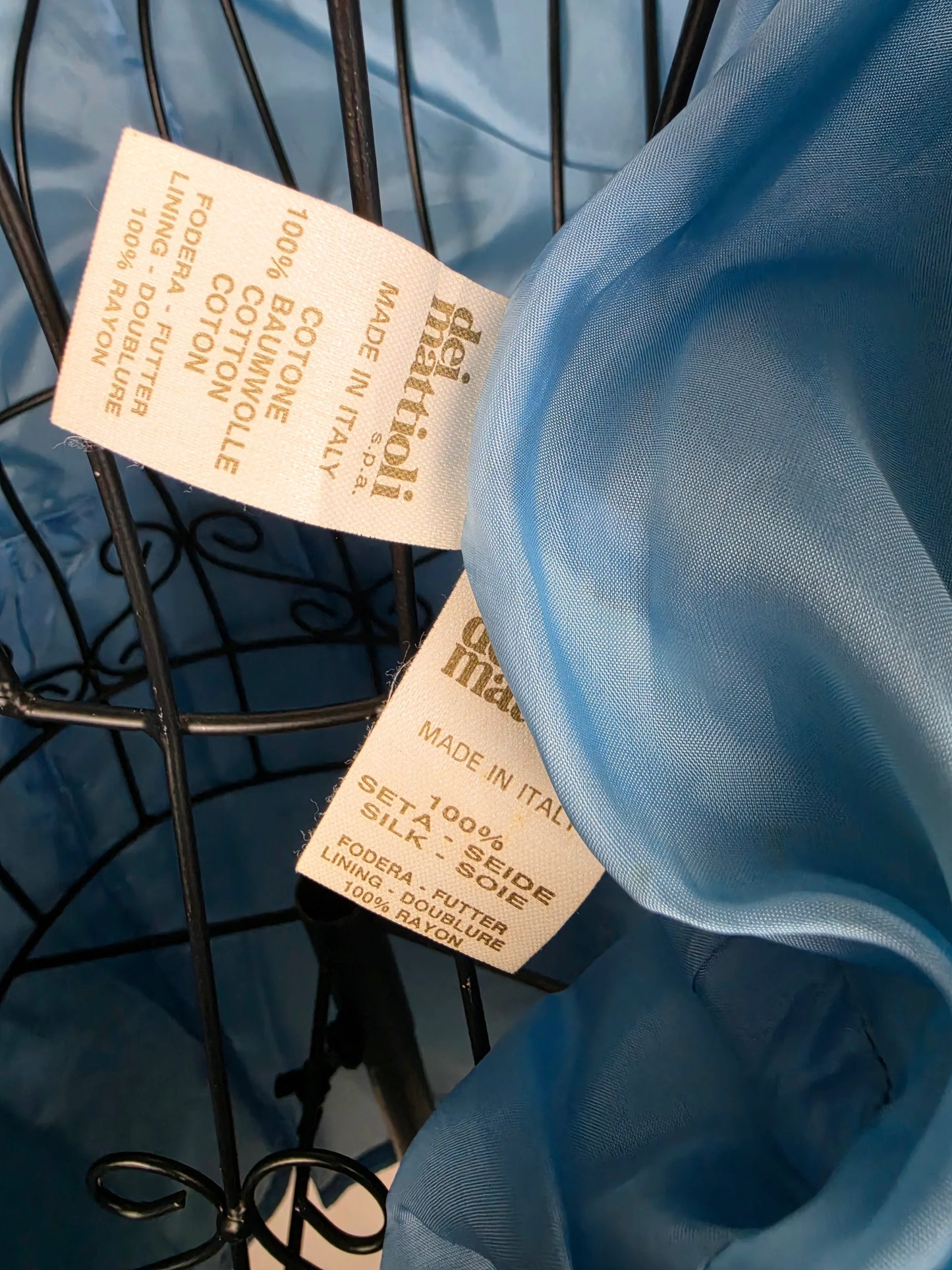 Gianfranco-Ferr-Abito-Vintage-Strutturato-Azzurro-Polvere-70263508992324 - Pally Vintage Closet
