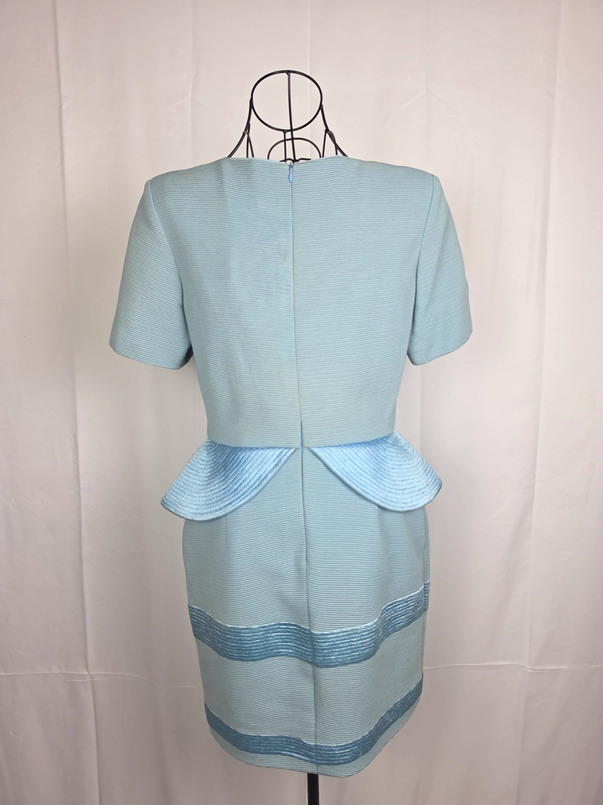Gianfranco-Ferr-Abito-Vintage-Strutturato-Azzurro-Polvere-70263509156164 - Pally Vintage Closet