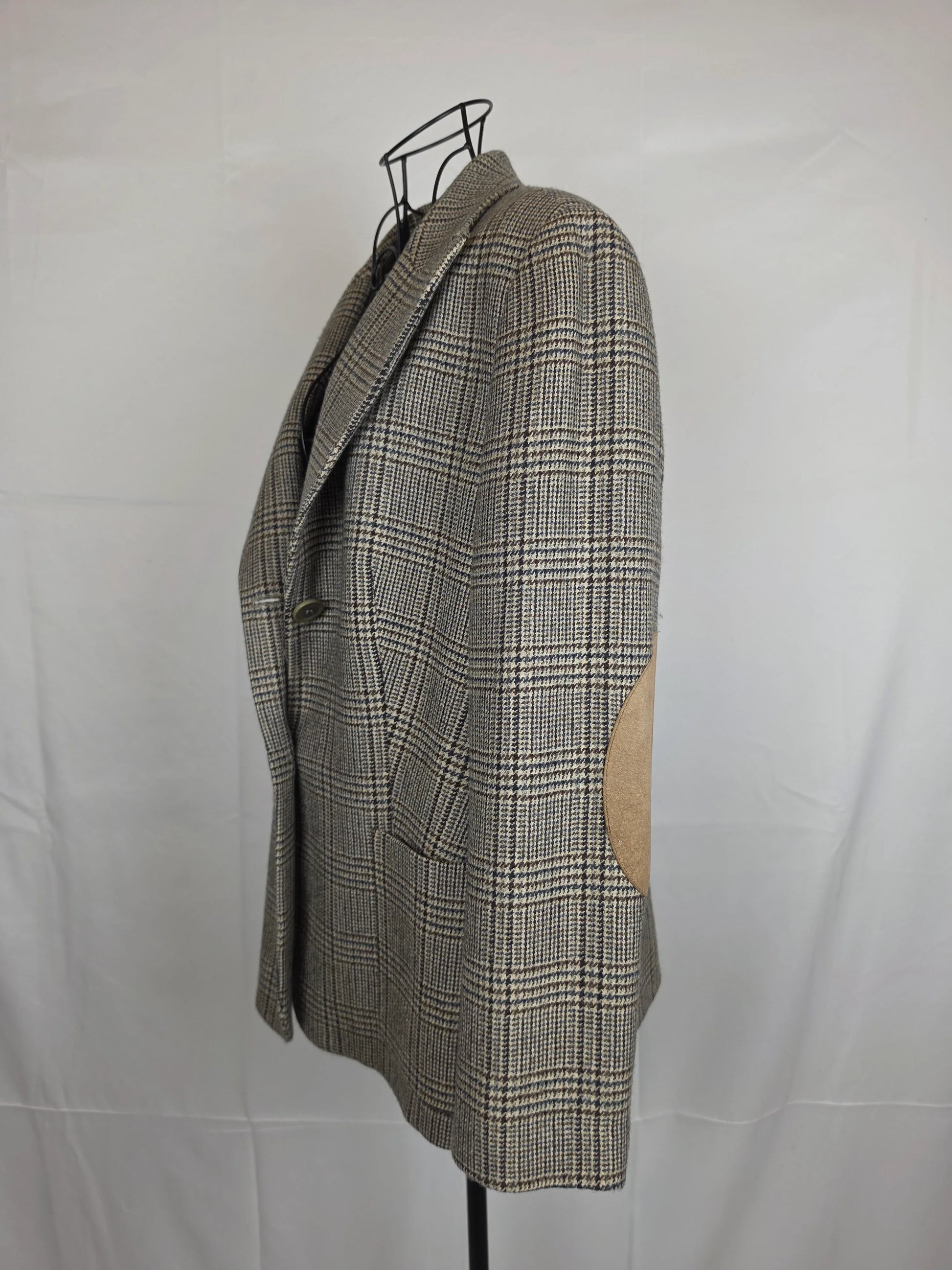 Gianfranco-Ferr-Forma-Completo-Vintage-Lana-Vergine-a-Quadri-70263543398724 - Pally Vintage Closet