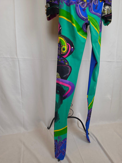 Gianni Versace Couture 1991 Set Vintage 3 Pezzi Pop Art e Baroque Multicolore - Pally Vintage Closet