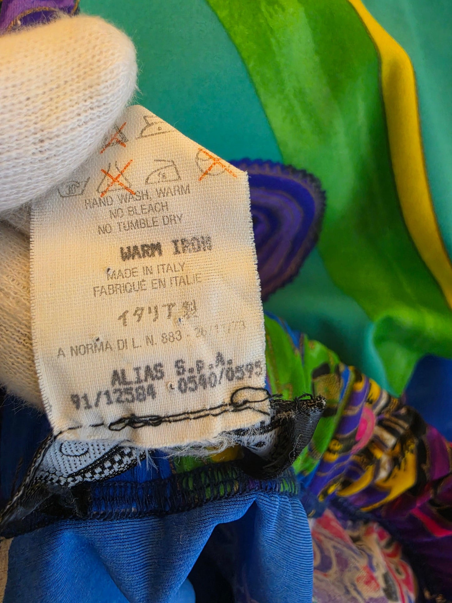 Gianni Versace Couture 1991 Set Vintage 3 Pezzi Pop Art e Baroque Multicolore - Pally Vintage Closet