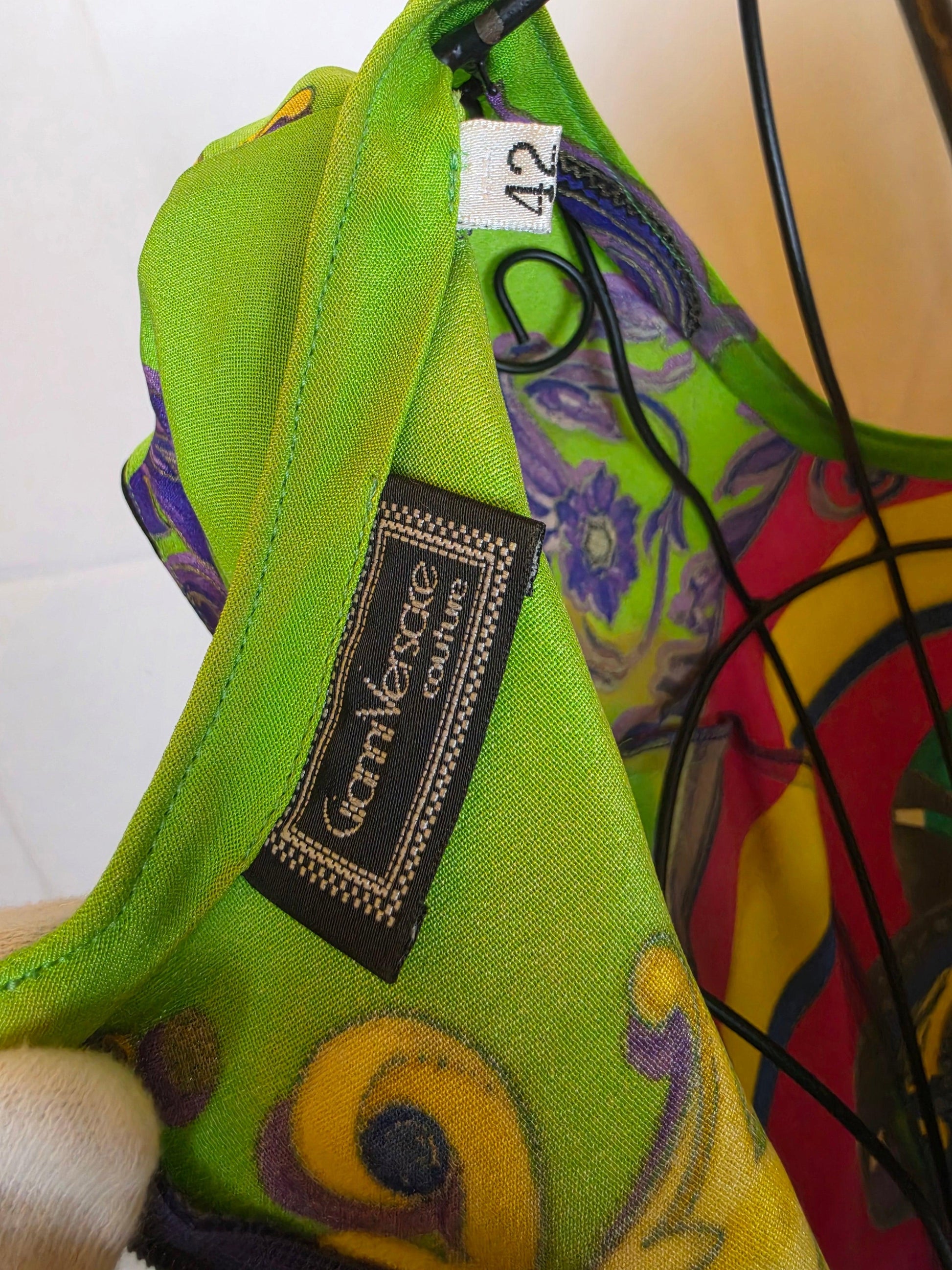 Gianni Versace Couture 1991 Set Vintage 3 Pezzi Pop Art e Baroque Multicolore - Pally Vintage Closet