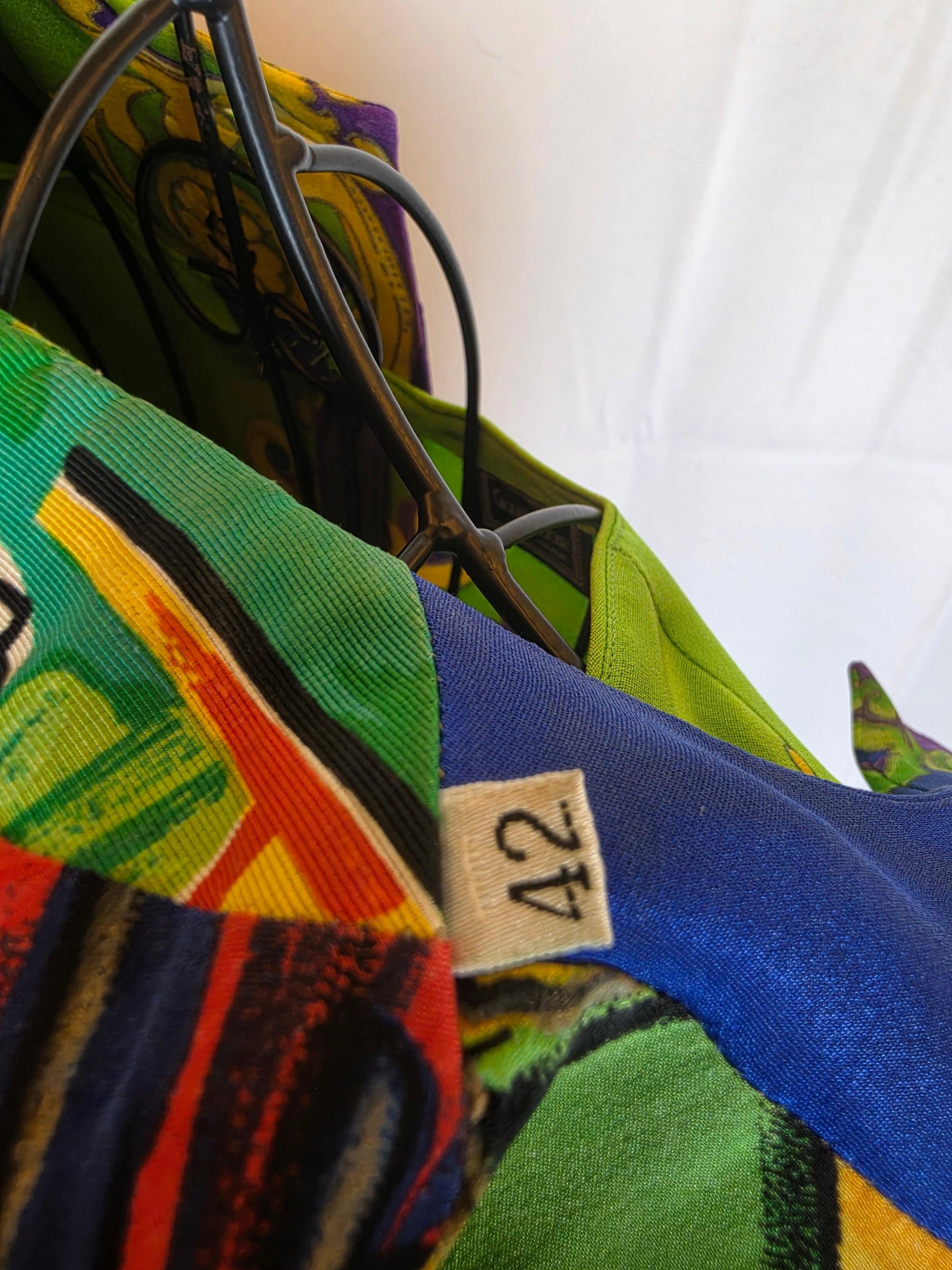 Gianni Versace Couture 1991 Set Vintage 3 Pezzi Pop Art e Baroque Multicolore - Pally Vintage Closet