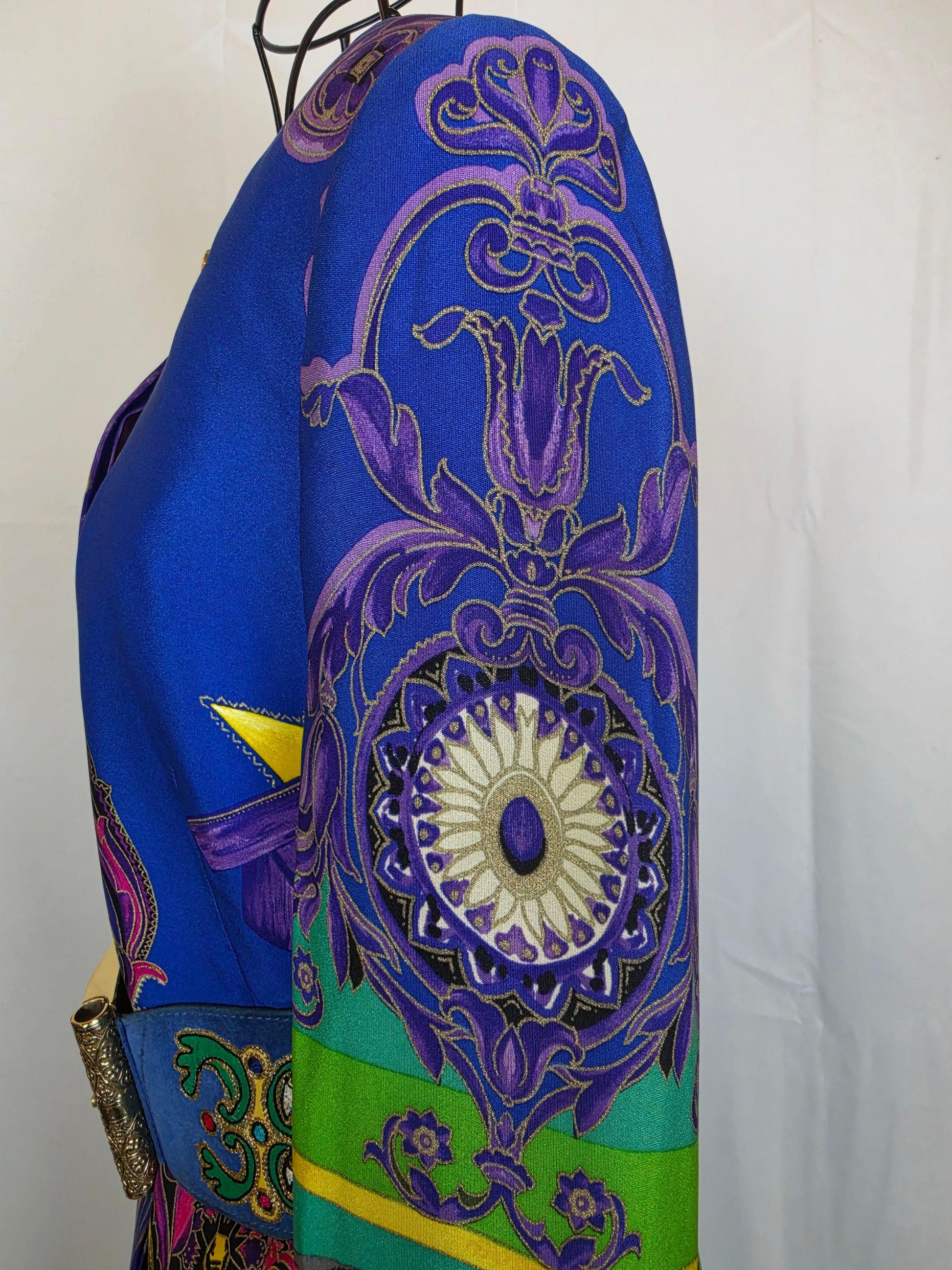 Gianni Versace Couture 1991 Set Vintage 3 Pezzi Pop Art e Baroque Multicolore - Pally Vintage Closet