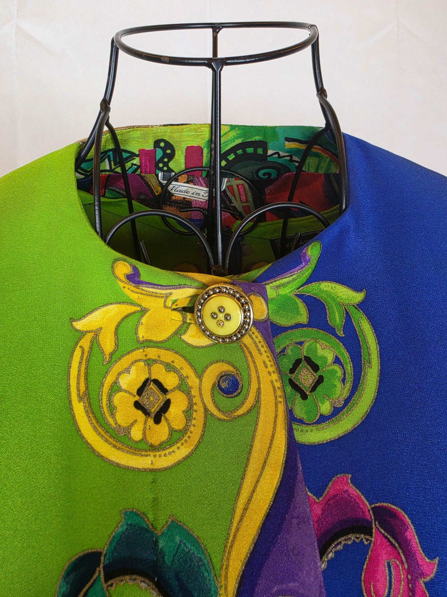 Gianni Versace Couture 1991 Set Vintage 3 Pezzi Pop Art e Baroque Multicolore - Pally Vintage Closet