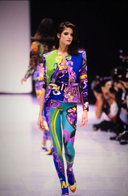 Gianni Versace Couture 1991 Set Vintage 3 Pezzi Pop Art e Baroque Multicolore - Pally Vintage Closet