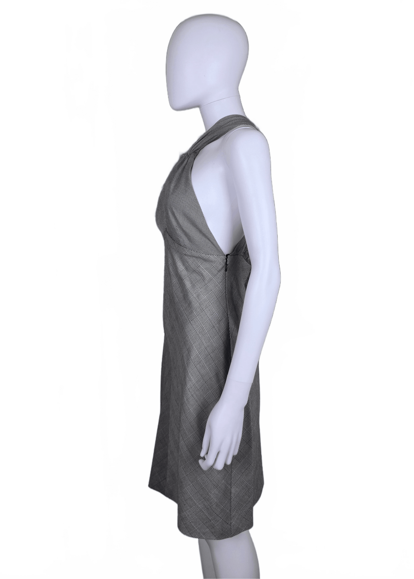 Gianni Versace Couture Miniabito Vintage 1998 in Misto Seta e Lana Grigio - Pally Vintage Closet