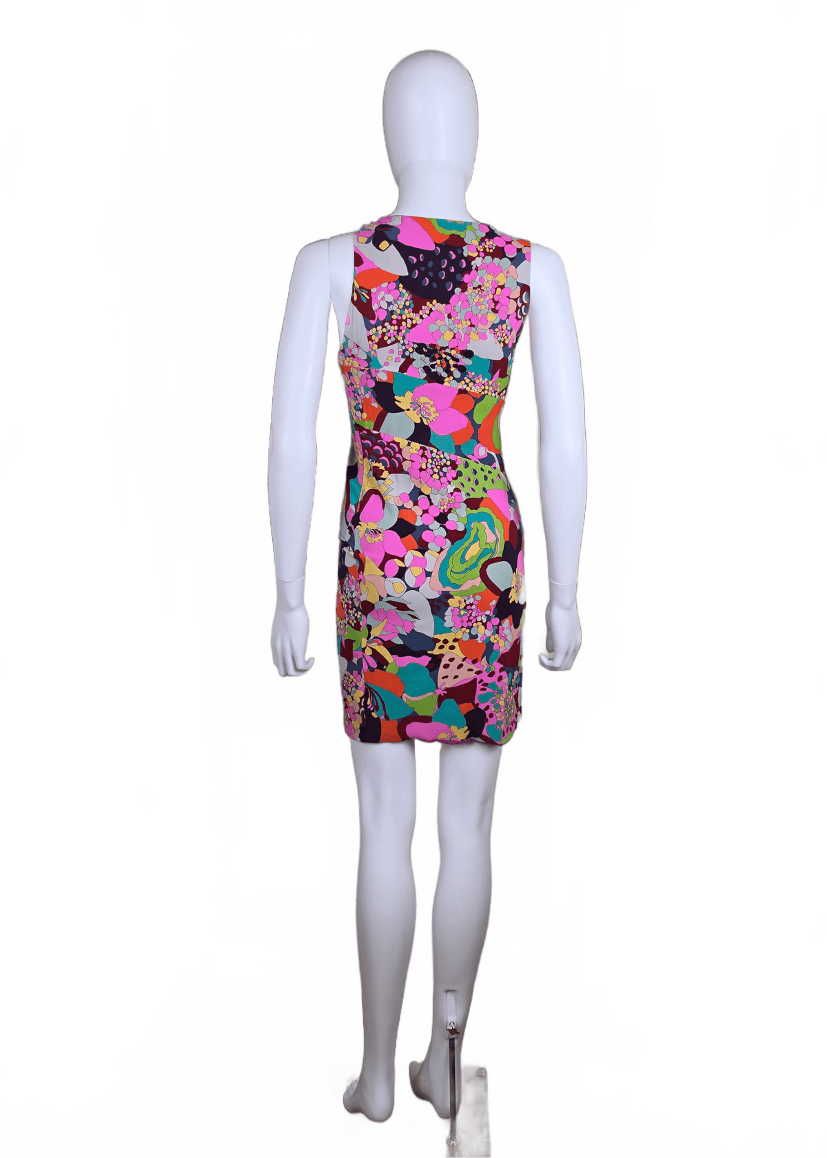 Gianni Versace Couture Miniabito Vintage a Stampa Floreale Psichedelica - Pally Vintage Closet