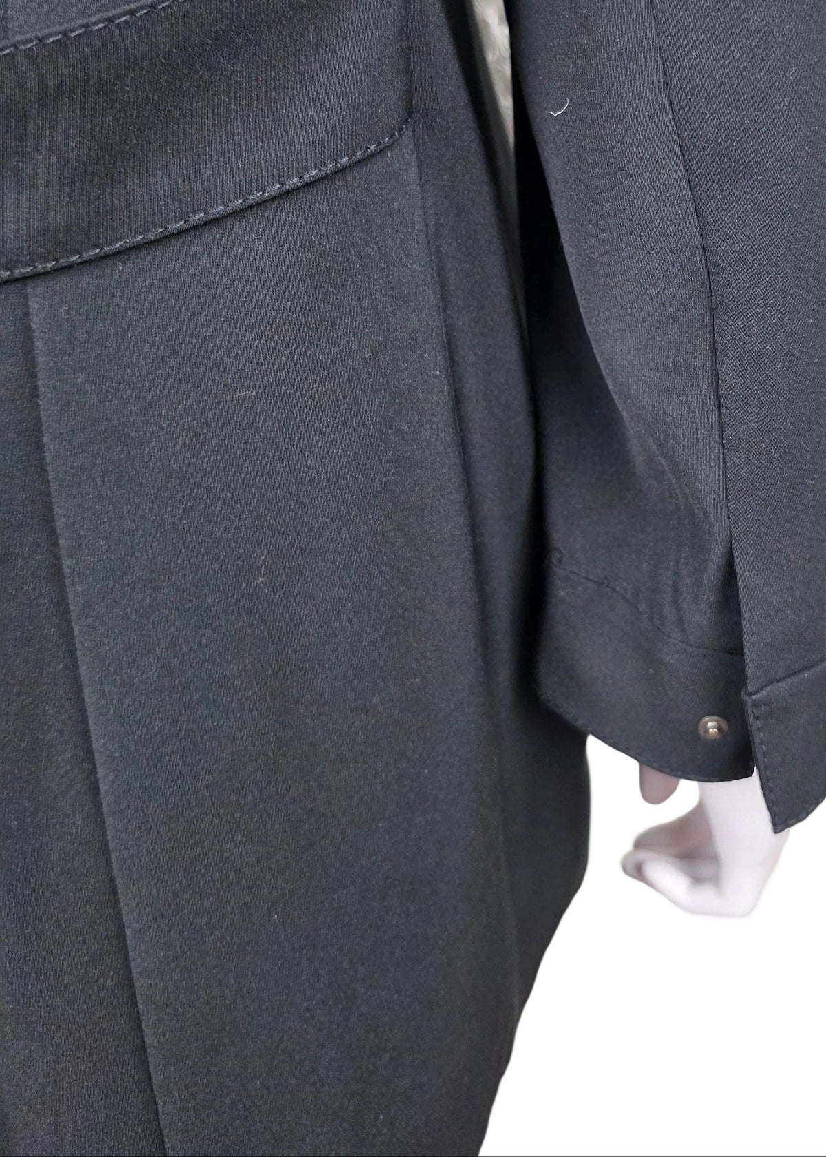 Giorgio Armani Cappotto Vintage con Collo Alto Nero - Pally Vintage Closet