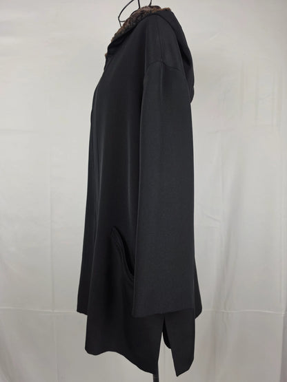 Giorgio-Armani-Cappotto-con-Cappuccio-in-Eco-Pelliccia-Linea-Borgonuovo-21-Nero-70134059827524 - Pally Vintage Closet
