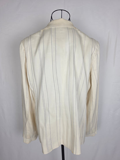 Giorgio Armani Giacca Blazer Gessato Vintage Linea Borgo 21 Panna - Pally Vintage Closet