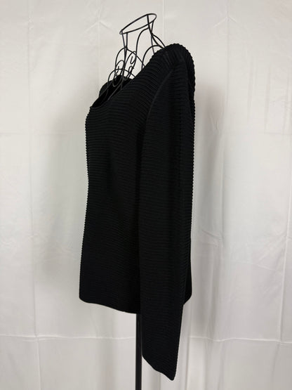 Giorgio Armani Maglione in Lana Vergine Texturizzato Nero - Pally Vintage Closet