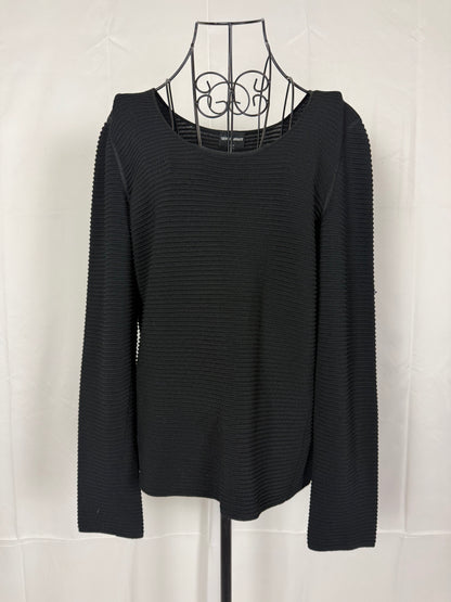 Giorgio Armani Maglione in Lana Vergine Texturizzato Nero - Pally Vintage Closet