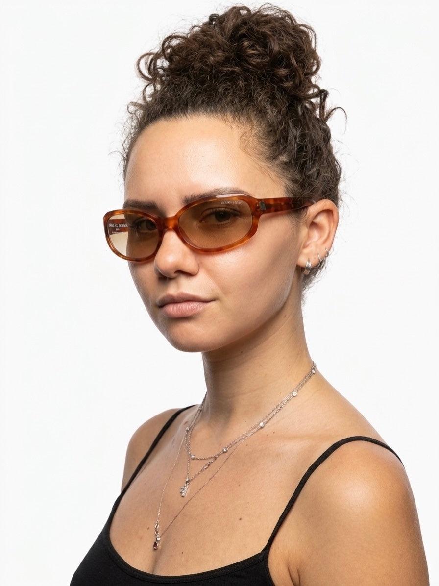 Giorgio Armani Occhiali da Sole Vintage Mod. 2538 Col. 015 Marrone - Pally Vintage Closet
