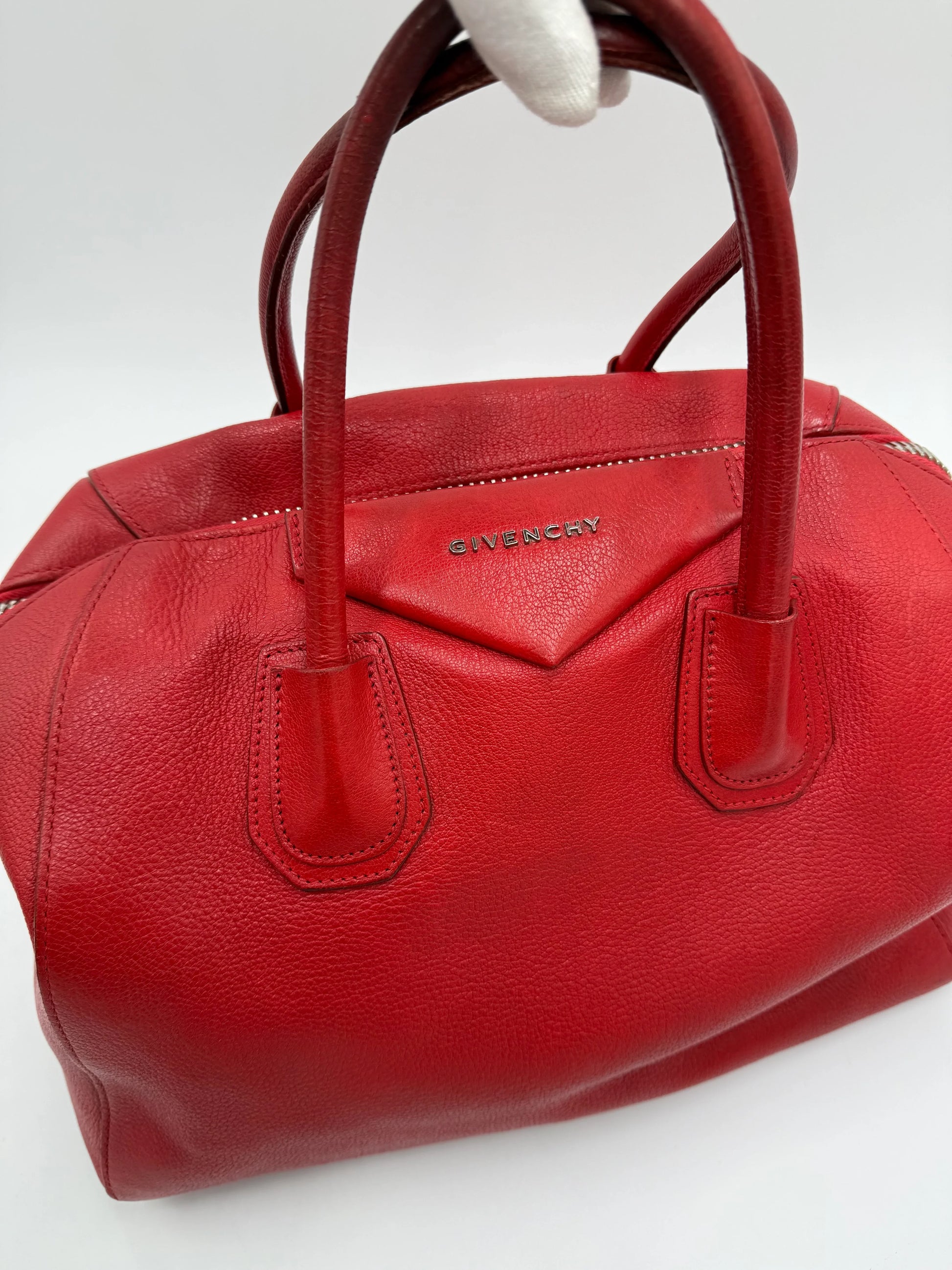 Givenchy-Borsa-Antigona-Grande-in-Pelle-Rossa-69938225381700 - Pally Vintage Closet