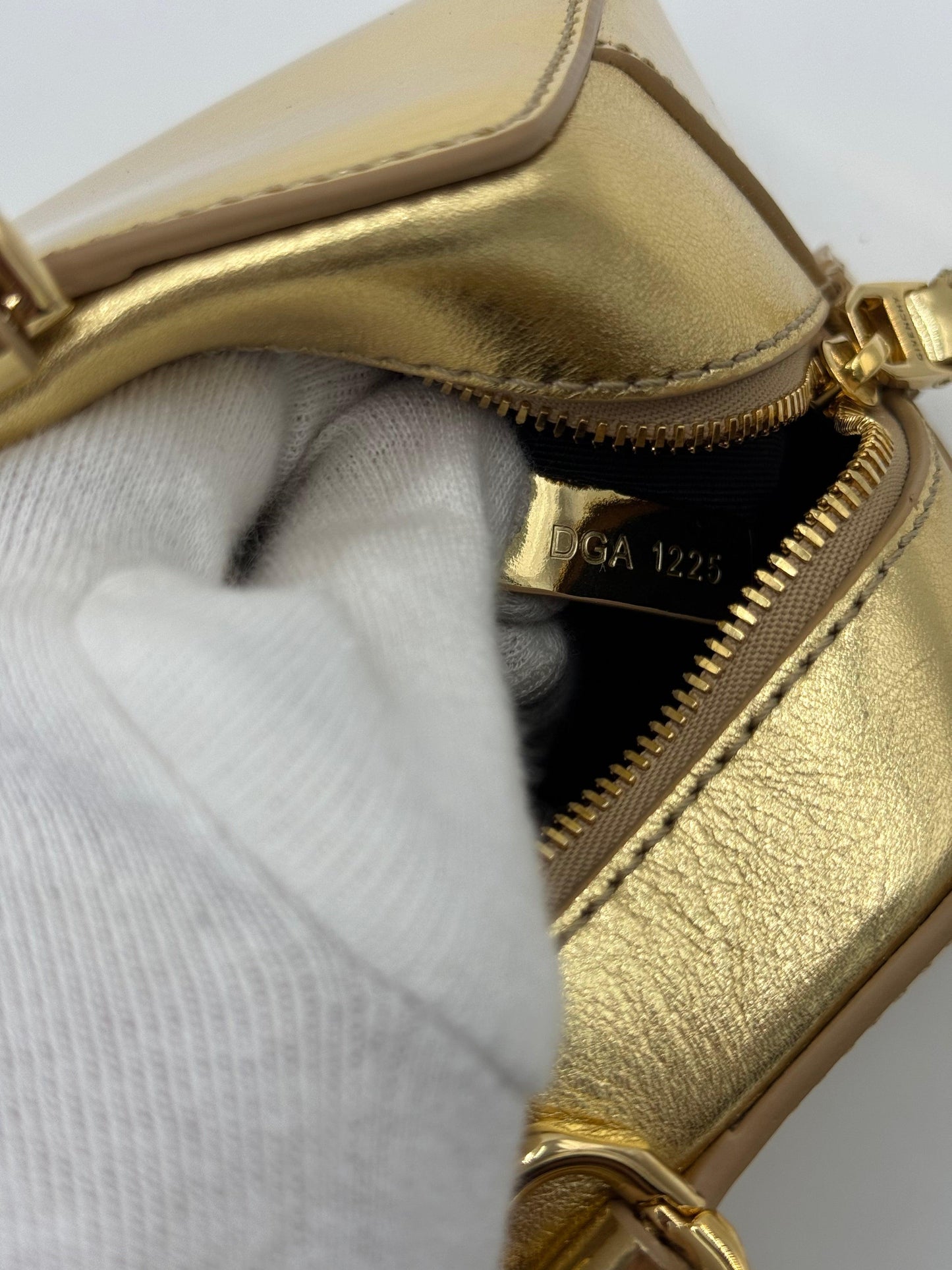 Givenchy Antigona Stretch Mini Bag in Metallic Gold Leather