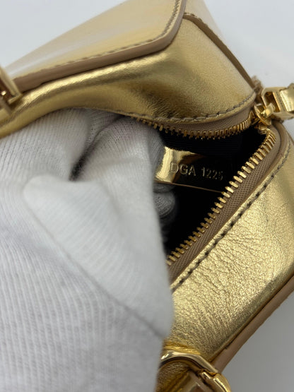 Givenchy Antigona Stretch Mini Bag in Metallic Gold Leather