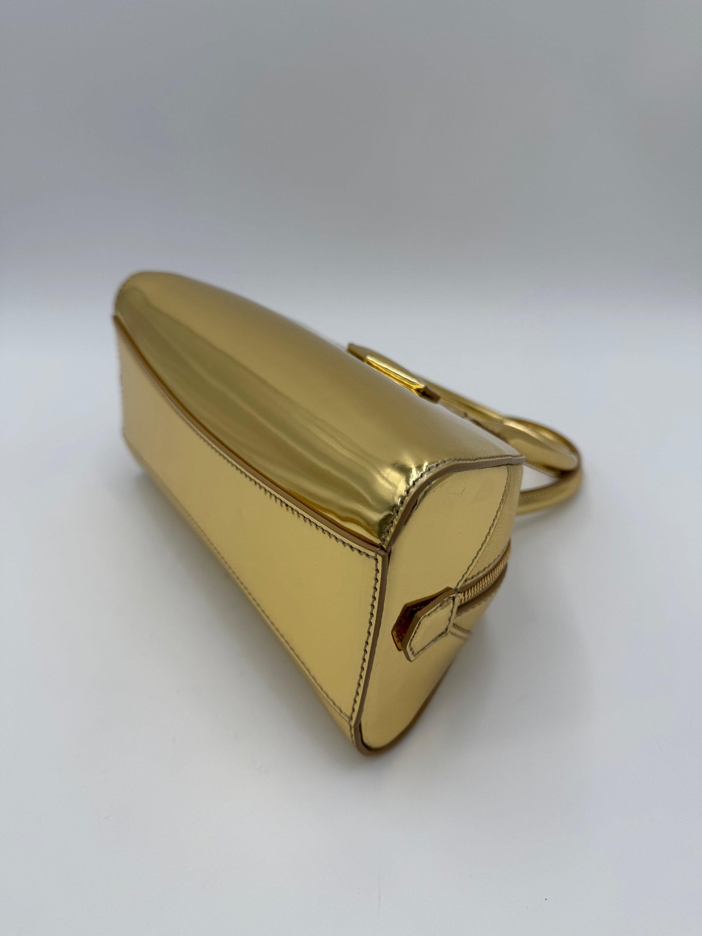 Givenchy Antigona Stretch Mini Bag in Metallic Gold Leather