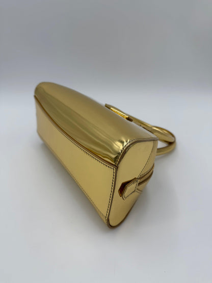 Givenchy Antigona Stretch Mini Bag in Metallic Gold Leather
