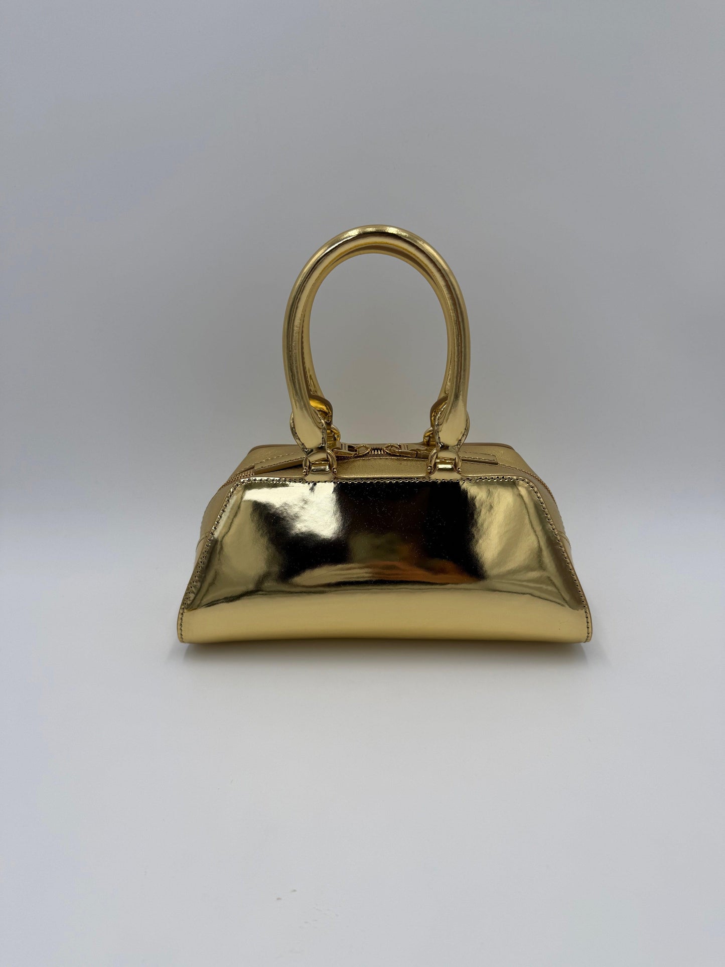 Givenchy Antigona Stretch Mini Bag in Metallic Gold Leather