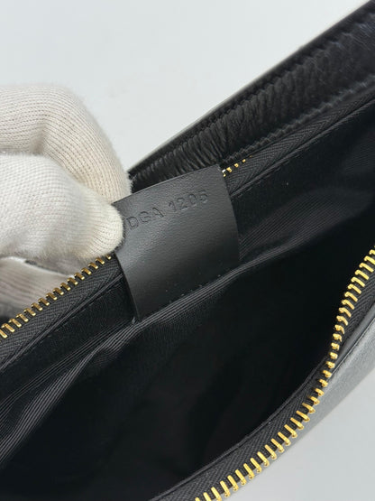 Givenchy G-Hobo Leather Shoulder Bag with 4G Padlock Black