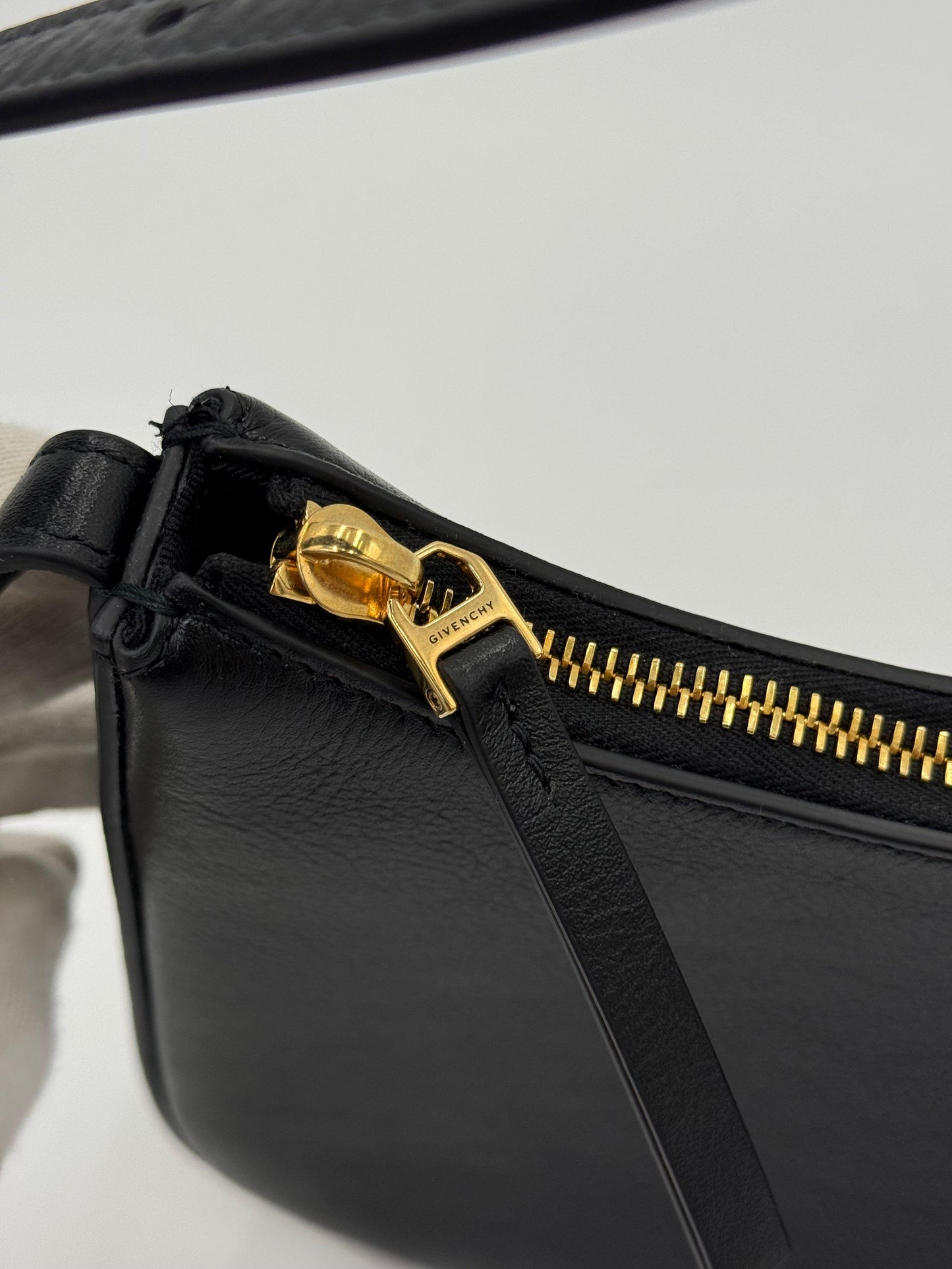 Givenchy G-Hobo Leather Shoulder Bag with 4G Padlock Black