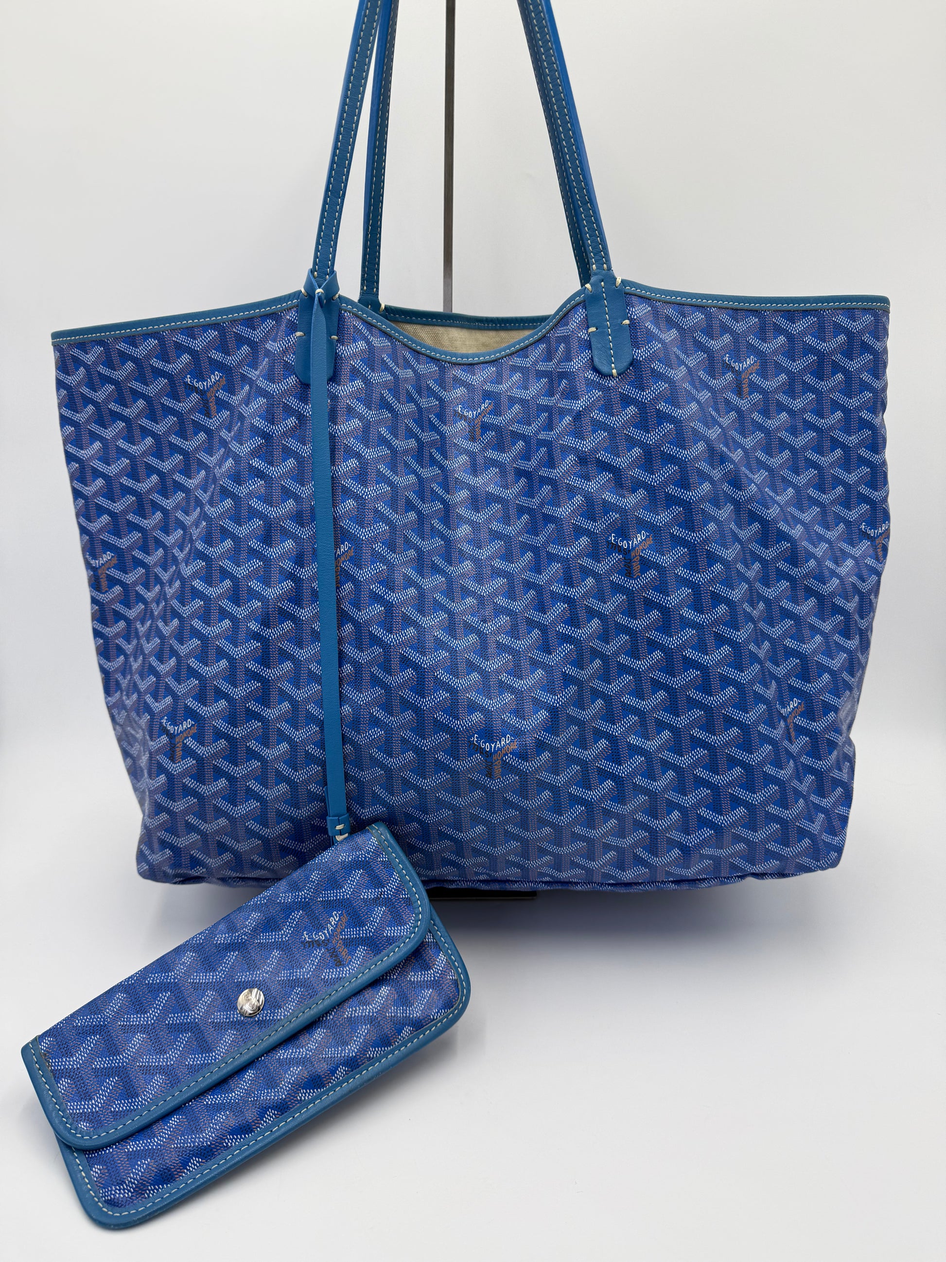 Goyard Borsa Saint Louis GM Blu Goyardine - Pally Vintage Closet