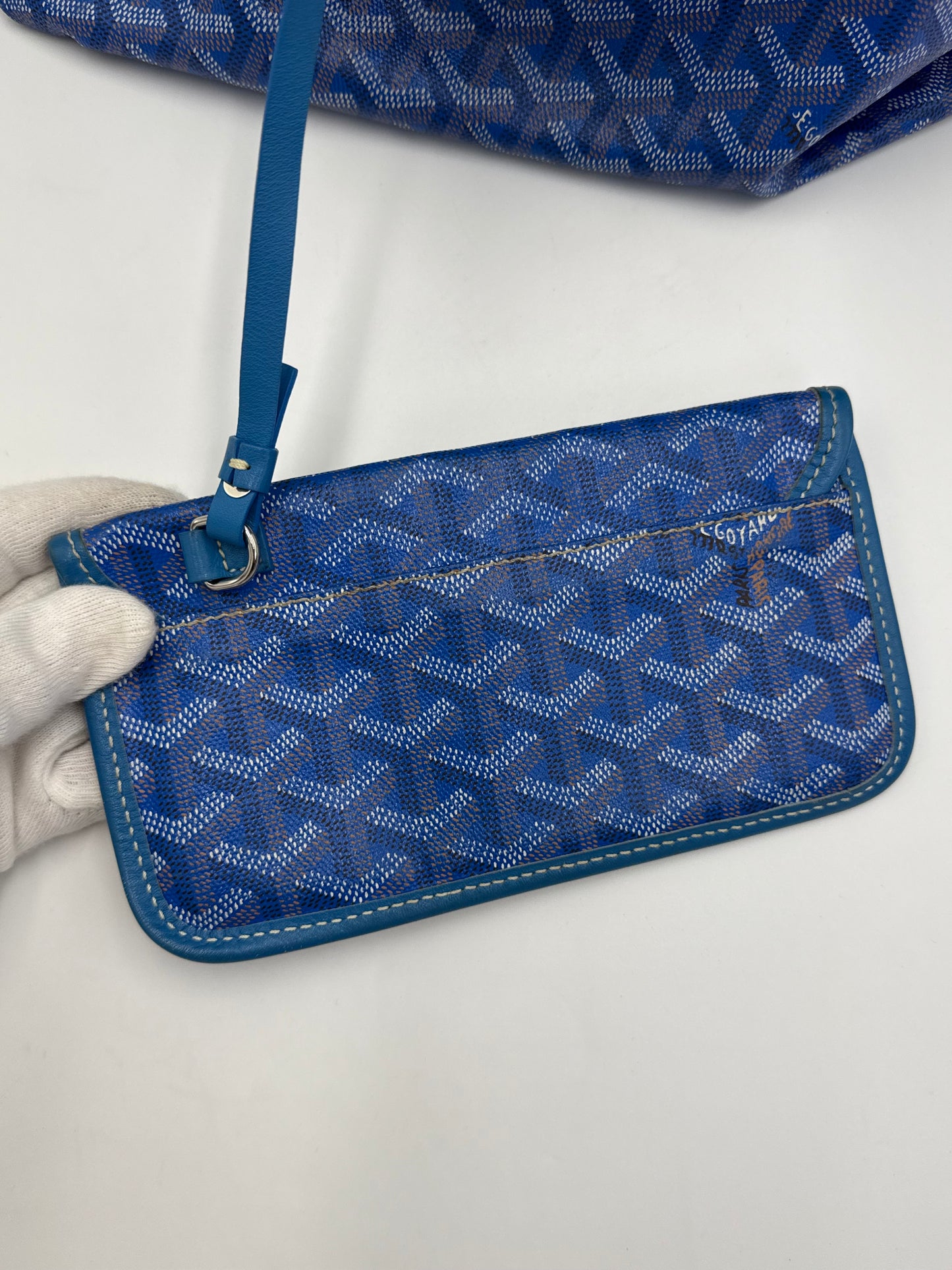 Goyard Borsa Saint Louis GM Blu Goyardine