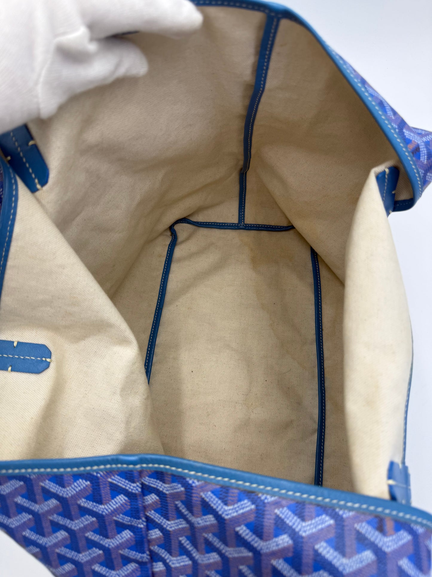 Goyard Borsa Saint Louis GM Blu Goyardine