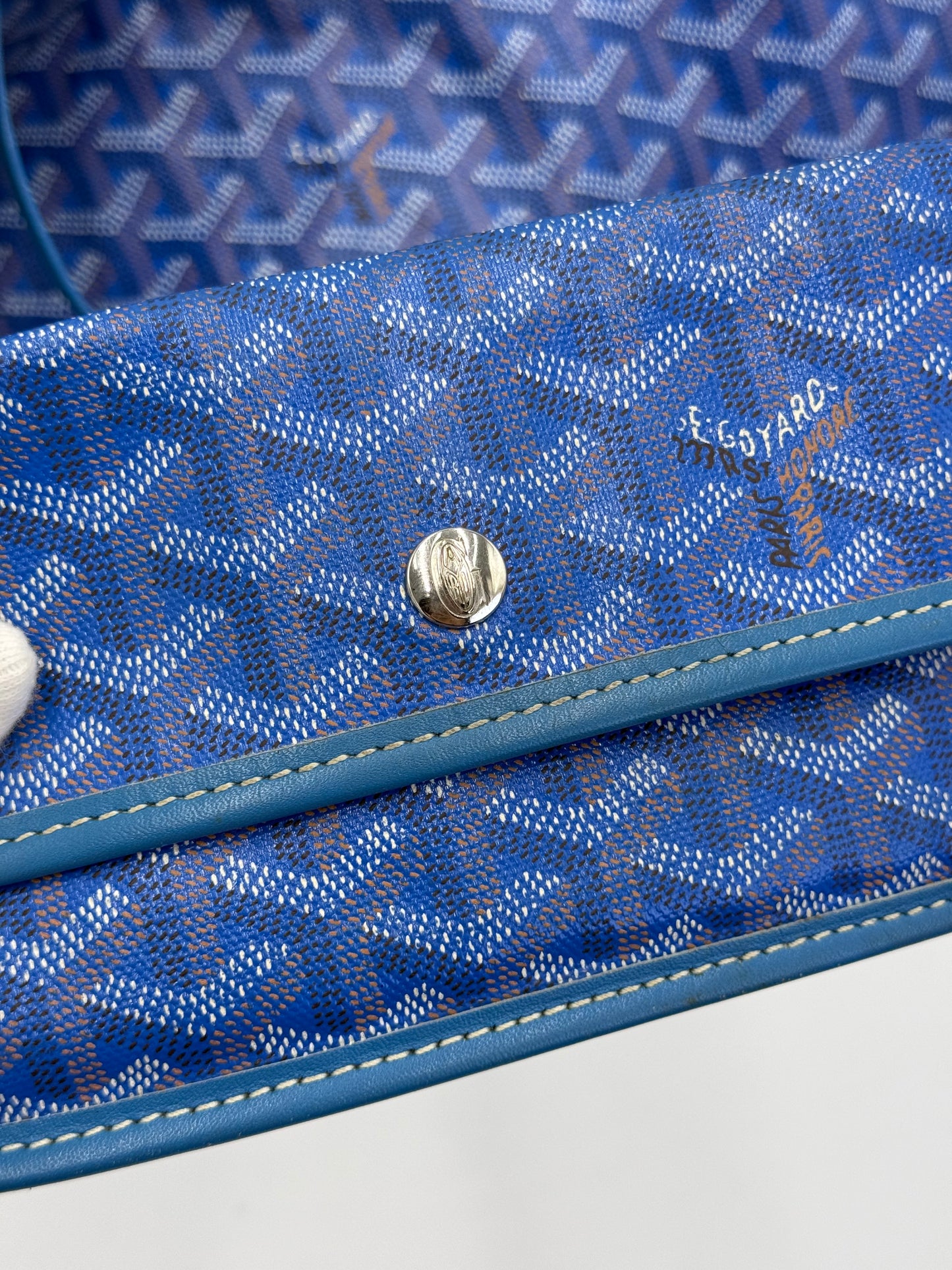 Goyard Borsa Saint Louis GM Blu Goyardine